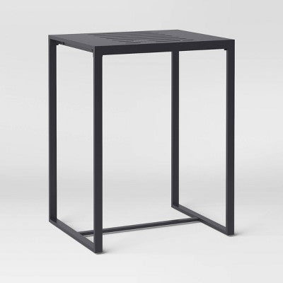 Steel Rectangle Henning Outdoor Patio Counter Height Dining Table Black - Threshold (LOCAL PICKUP ONLY)