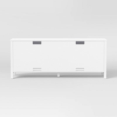 Traditional Storage TV Stand with Doors and Shelves for TVs up to 65" Classic White - Room Essentials (LOCAL PICKUP ONLY)