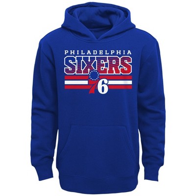 NBA Philadelphia 76ers Boys' Poly Hooded Sweatshirt - XS