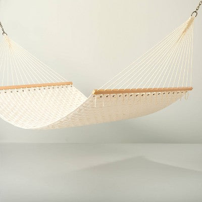13' Soft Grid-Weave Oversized 2-Person Outdoor Hammock Cream - Hearth & Hand with Magnolia