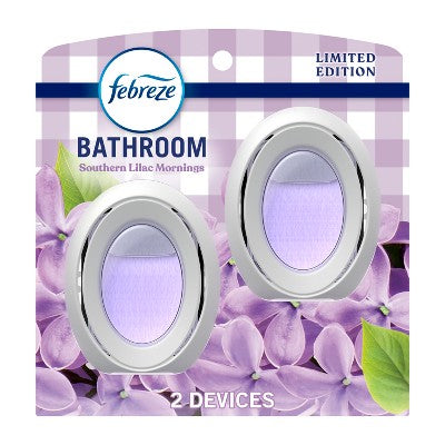 Febreze Southern Lilac Mornings Bathroom Air Freshener - 2ct
