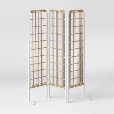 Southport 6' 3 Panel Decorative Patio Screen - Threshold: Hinged, No Assembly, Weatherproof (LOCAL PICKUP ONLY)