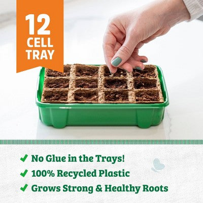 Back to the Roots Organic & Plantable Greenhouse Germination Kit 12 Cell