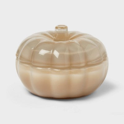 2 Wick Lidded Glass Pumpkin Vanilla Jar Candle 5oz - Threshold