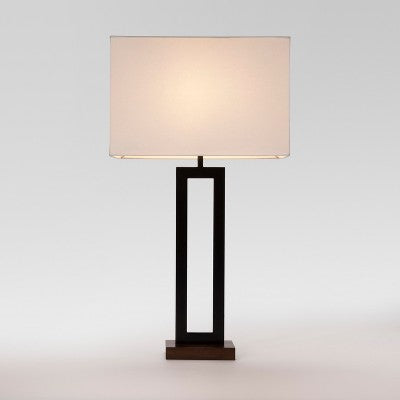 Weston Window Large Lamp Base Black - Threshold: ETL Listed, No Assembly, Fits Large Lampshades