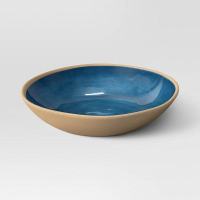 Coastal 36.5 fl oz Melamine Plastic Dinner Bowl Blue - Threshold