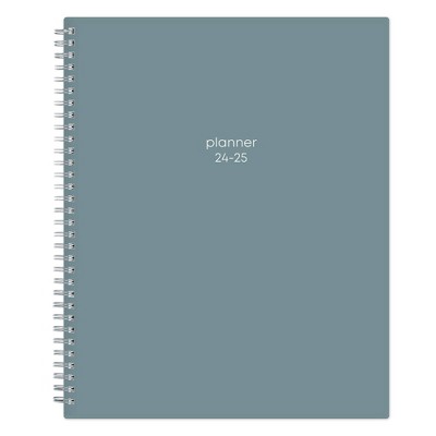 Blue Sky 2024-25 Weekly/Monthly Planner 11"x8.5" Wirebound Seaglass: Agenda, Adult Stationery, July-June Calendar