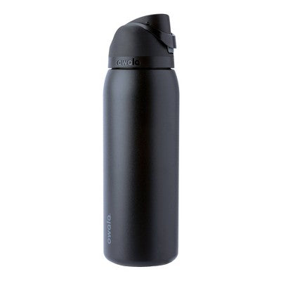 Owala 40oz FreeSip Stainless Steel Water Bottle - Very Very Dark: Flip-Top Lid