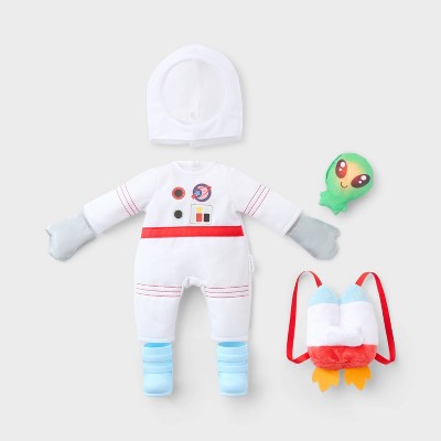 14" Baby Doll Astronaut Outfit - Gigglescape: Science Fiction Space Costume, 8 Pieces