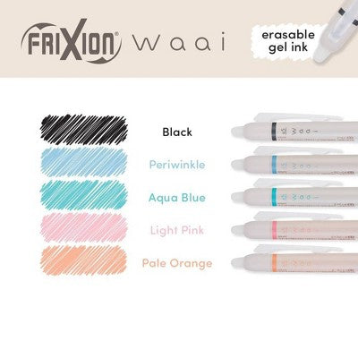 Pilot 5pk FriXion Waai Clicker Erasable Gel Pens Extra Fine Point 0.5mm Assorted Inks