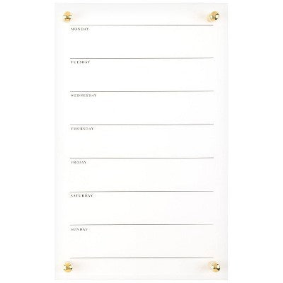 Sugar Paper Essentials 16"x10" Glass Dry Erase Board