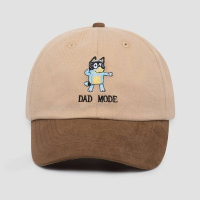 Men's Bluey Dad Mode Baseball Hat - Brown