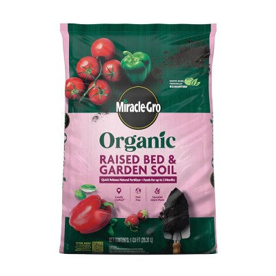 Miracle-Gro Organic Raised Bed and Garden Soil 1 cu. ft. (LOCAL PICKUP ONLY)