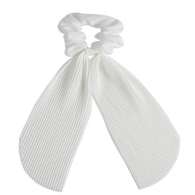 scunci Collection Scarf Scrunchie - White