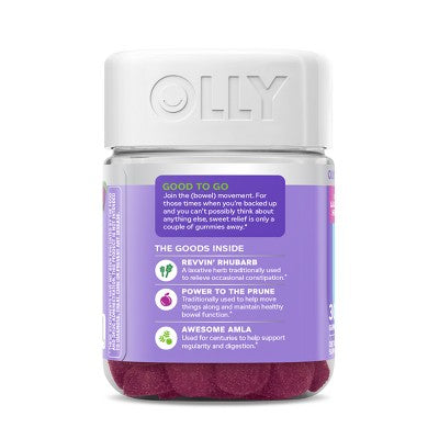 OLLY Keep It Movin' Digestive Gummies - 30ct