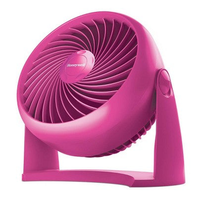 Honeywell TurboForce Table Air Circulator Fan, Pink HT900: Quiet Desk Fan, Adjustable Tilt, Portable, 3 Speeds, ETL Listed