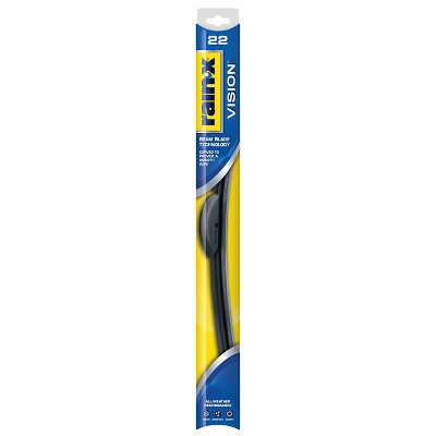 Rain-X 22" Vision Wiper Blade: Black Windshield Wipers, Plastic & Rubber, 1 Year Warranty (LOCAL PICKUP ONLY)
