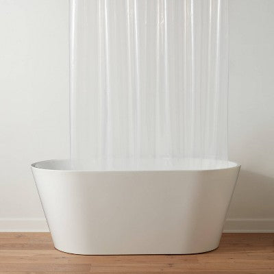 71"x71" Heavy Weight Color Shower Liner Clear - Threshold: PEVA, Grommet Top, Mildew Resistant