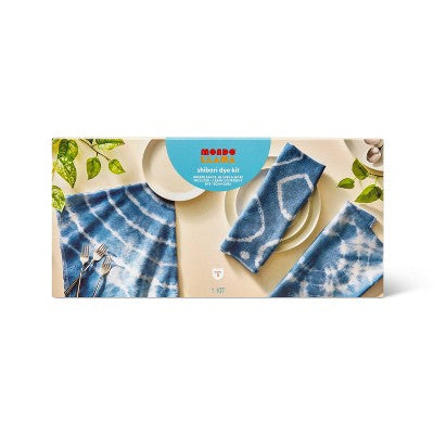 Shibori Dye Dish Towel Kit - Mondo Llama: DIY Art Kit with String, Gloves, Craft Sticks, Rubber Bands & Color Dyes