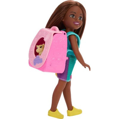 Barbie Family and Friends Chelsea Playtime Kitty Backpack 6" Doll + Accessories