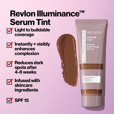 Revlon Illuminance Triple Hyaluronic Acid Tinted Serum - 409 Brulee - 0.94 fl oz