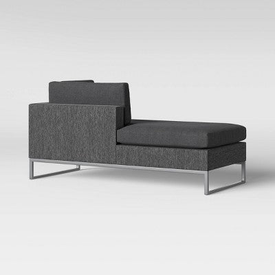 Howell 2pc Left Arm Patio Loveseat & Corner Chaise Lounge Chair Gray - Project 62 (LOCAL PICKUP ONLY)
