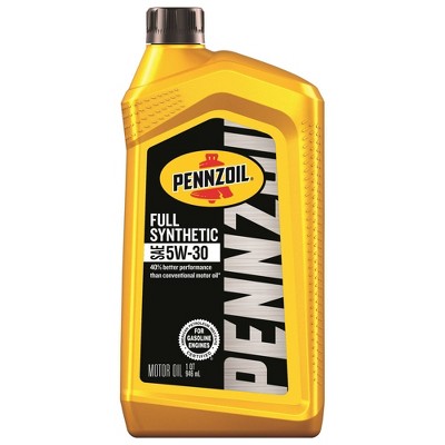 Pennzoil Entry Level Synthetic 5W-30: Engine Oil 5W30, Motor Oil & Automotive Fluids, Net Weight 1, Garage & Hardware (LOCAL PICKUP ONLY)