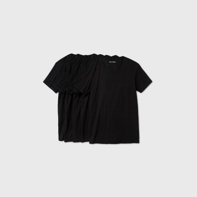 Pair of Thieves Men's Crewneck T-Shirt Undershirt 5pk - Black S