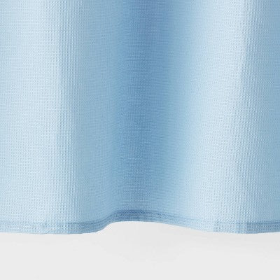 Fabric Waffle Shower Curtain Blue - Room Essentials