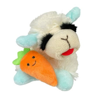Multipet Easter Lamb Chop with Carrot Dog Toy - 8"
