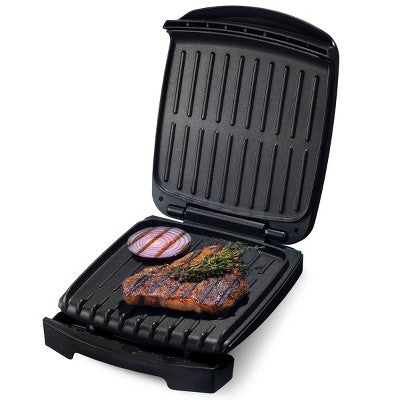 Gourmia 4-Serving Multi-Use Contact Grill & Panini - Black