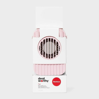 Necklace Fan Pink - Dealworthy