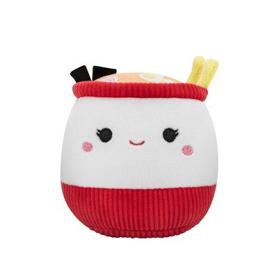 Squishmallows Raisy the Ramen Cup Squeaky Dog Plush Toy