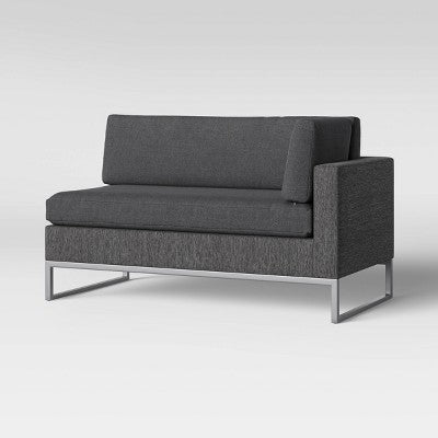 Howell 2pc Left Arm Patio Loveseat & Corner Chaise Lounge Chair Gray - Project 62 (LOCAL PICKUP ONLY)