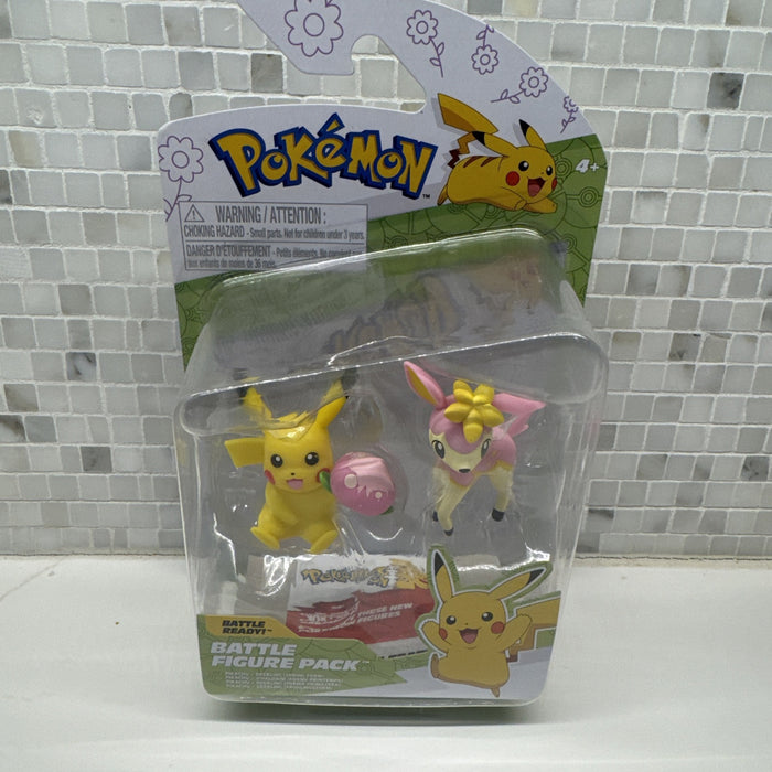 Pokemon Battle Figure Spring Pikachu 2 (Pecha Berry) & Deerling Action Figure