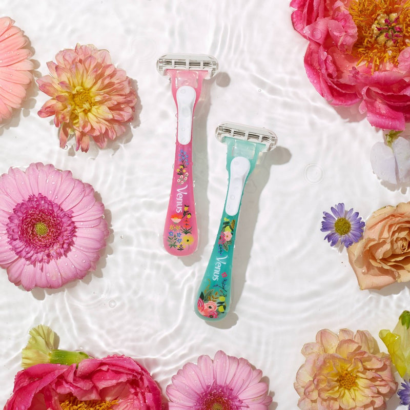 Rifle Paper Co. + Venus Garden Party Disposable Razors - 3ct