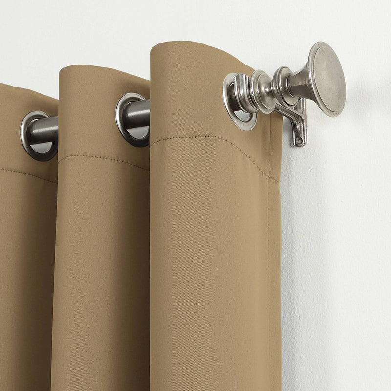 63"x40" Kenneth Energy Saving Blackout Grommet Top Curtain Panel Taupe - Sun Zero