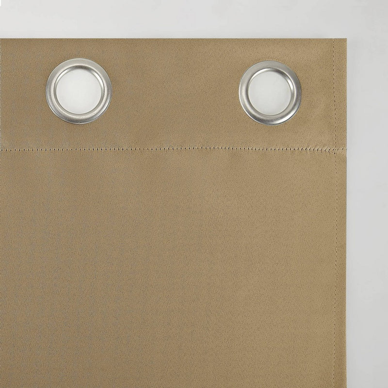 63"x40" Kenneth Energy Saving Blackout Grommet Top Curtain Panel Taupe - Sun Zero