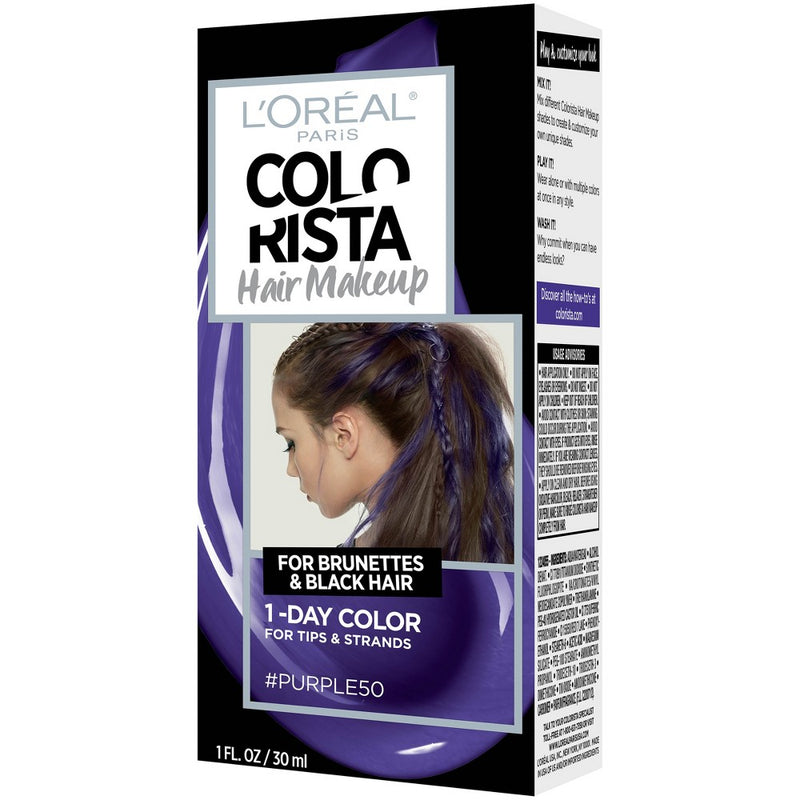 L'Oreal Paris Colorista Semi-Permanent Hair Makeup - Purple - 1 fl oz - Purple