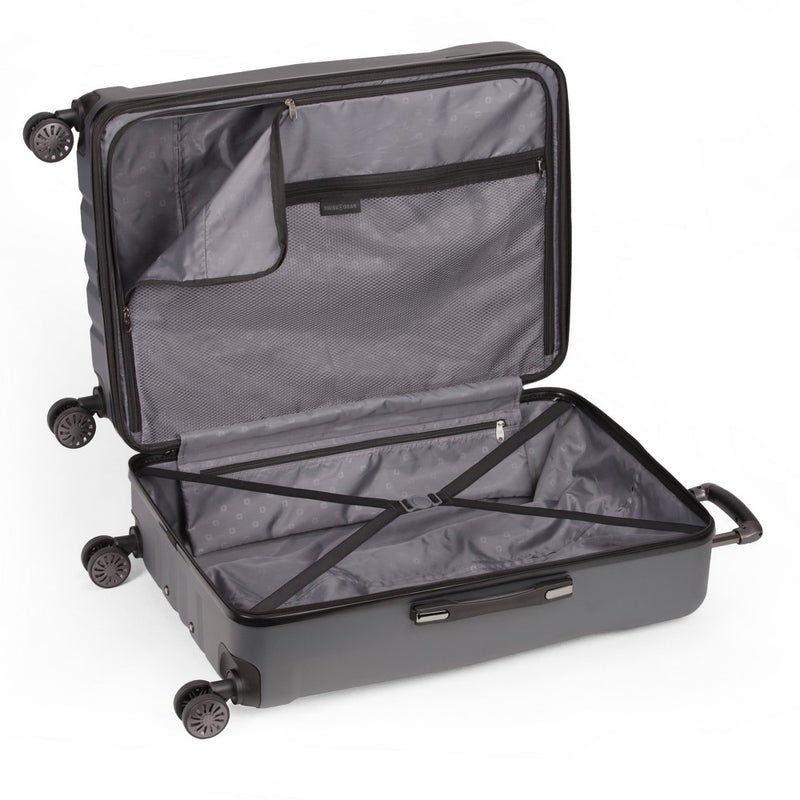 SWISSGEAR 7330 Hardside Spinner Luggage, Large Checked Suitcase - Dark Grey (LOCAL PICKUP ONLY)