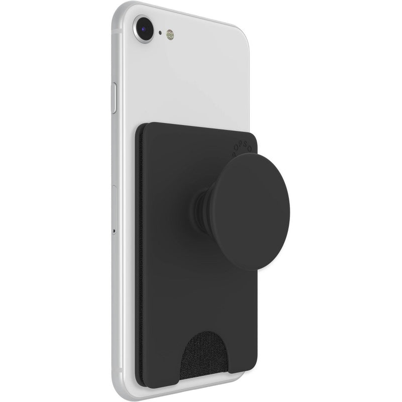 PopSockets PopWallet+ (with PopGrip Cell Phone Grip & Stand) - Black