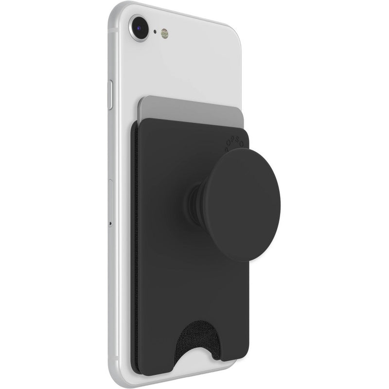 PopSockets PopWallet+ (with PopGrip Cell Phone Grip & Stand) - Black