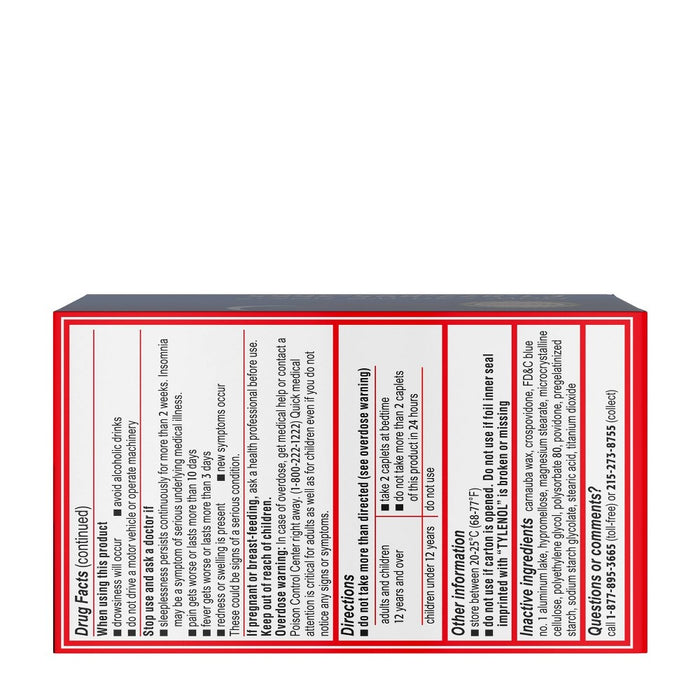 Tylenol PM Extra Strength Pain Reliever & Sleep Aid Caplets - Acetaminophen - 100ct