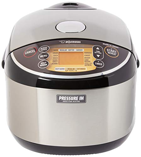 Zojirushi Pressure Induction Heating Rice Cooker & Warmer, 10 Cup, Stainless Black, Made in Japan (LOCAL PICKUP ONLY)