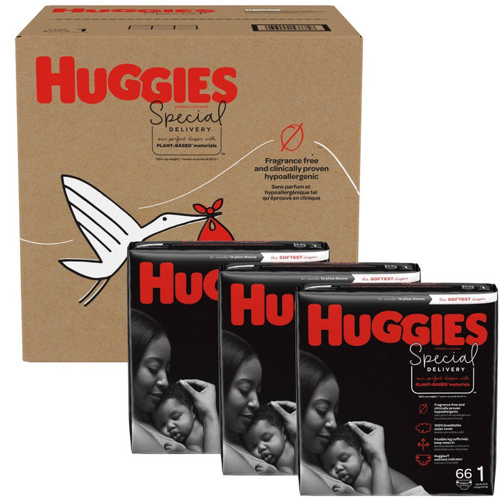 Huggies Special Delivery Hypoallergenic Baby Disposable Diapers - Size 1 - 198ct
