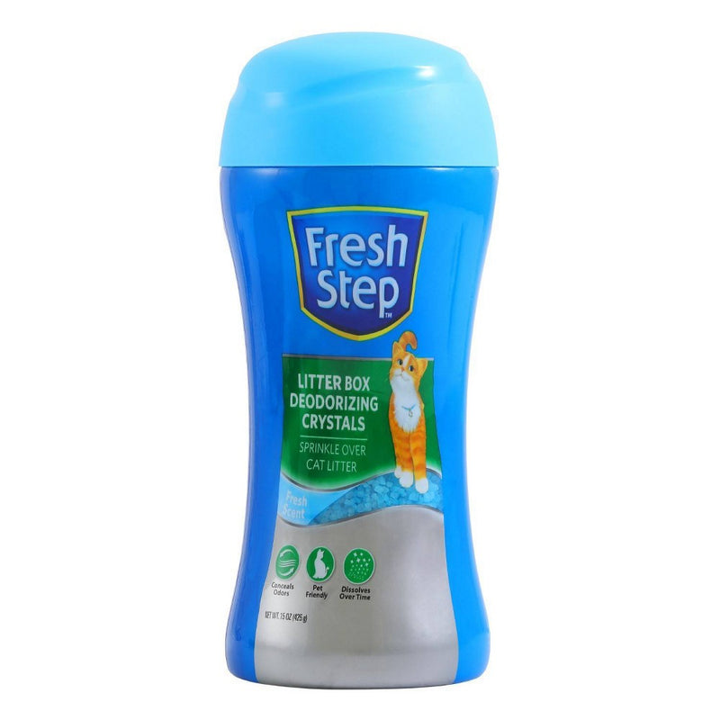 Fresh Step Scented Deodorizing Crystals Litter Box for Cats - 15oz