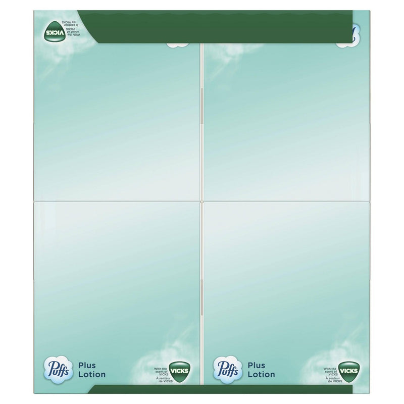 Puffs Plus Lotion with Scent of VICKS Facial Tissue - 4pk/48ct+