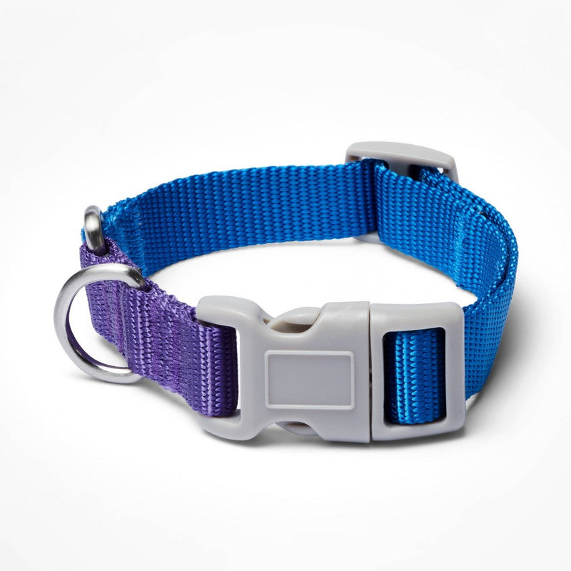 Color Block Dog Collar - Blue/Gray/Purple - M - LEGO Collection x Target