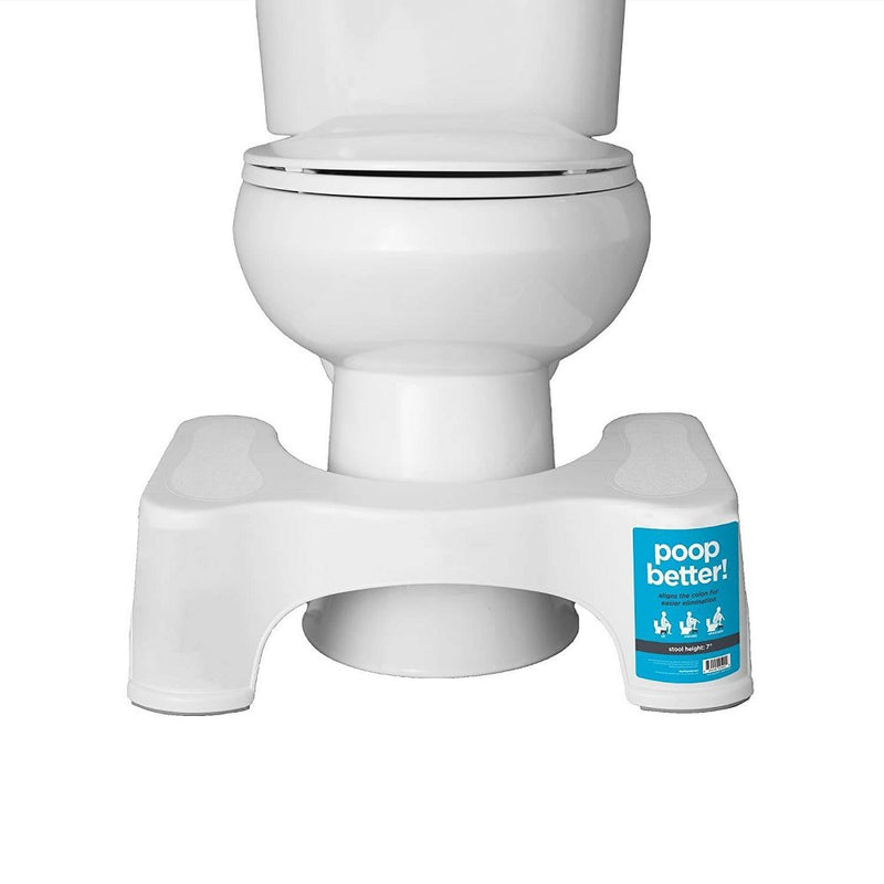 7" The Original Bathroom Toilet Stool White - Squatty Potty