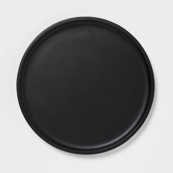 13" Acacia Modern Serving Platter Black - Threshold